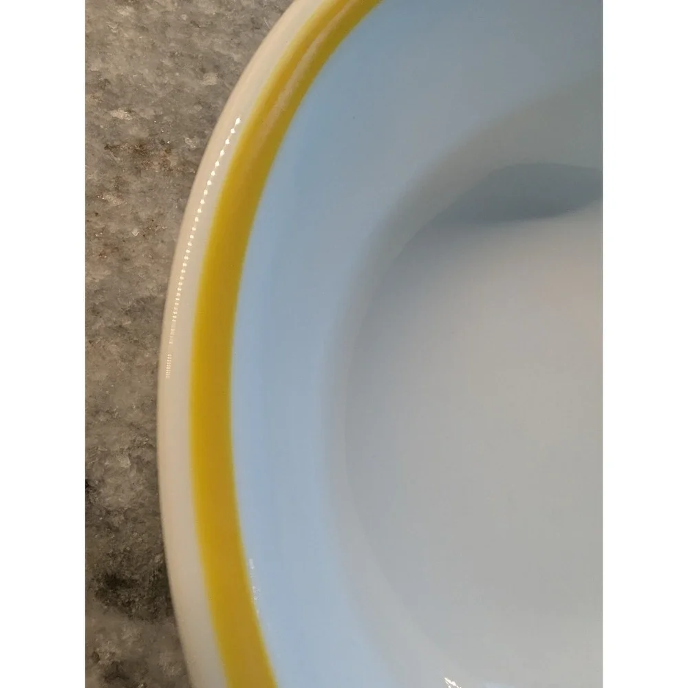 Vintage Corning Yellow Band Cereal Soup Bowl 6